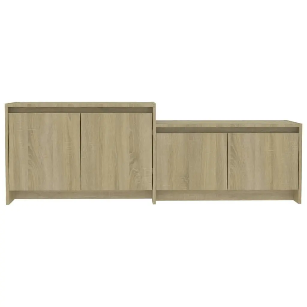 TV Cabinet Sonoma Oak 146.5x35x50 cm Engineered Wood 809812