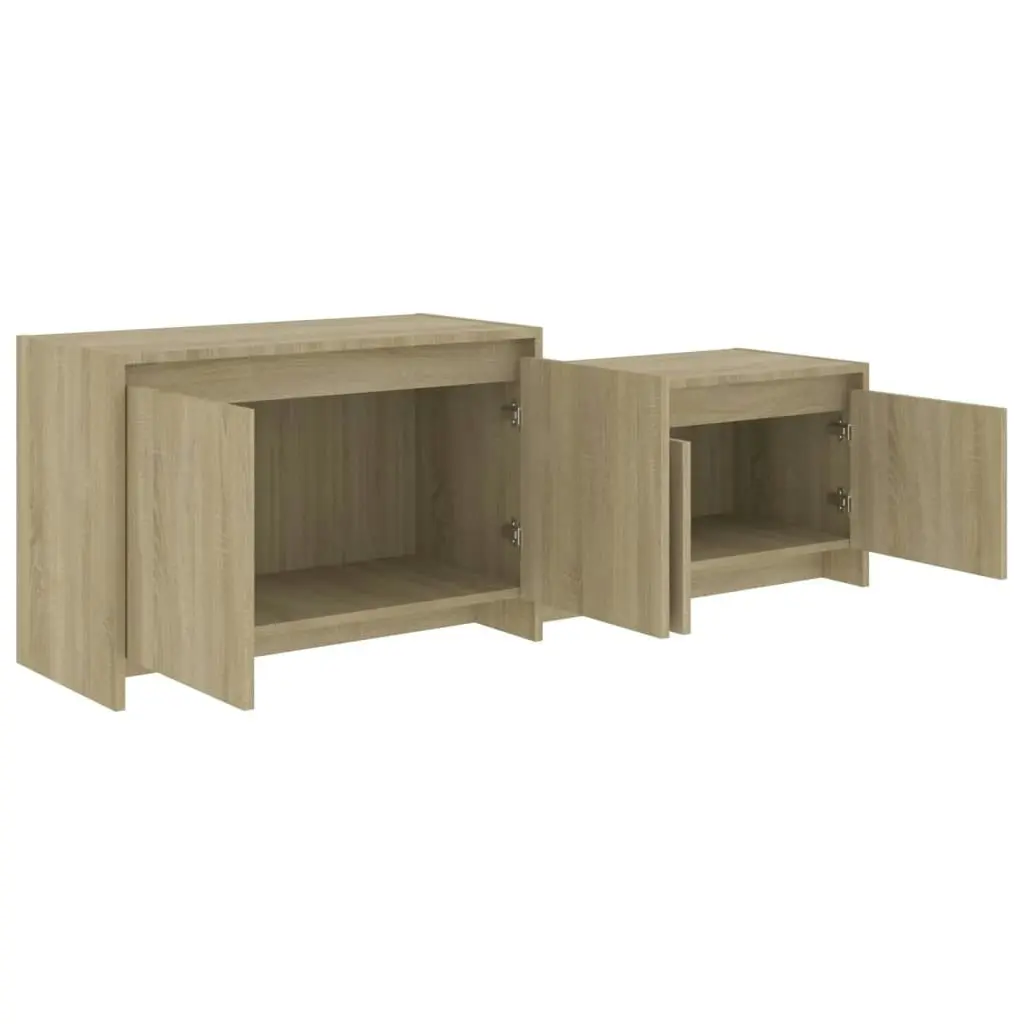 TV Cabinet Sonoma Oak 146.5x35x50 cm Engineered Wood 809812