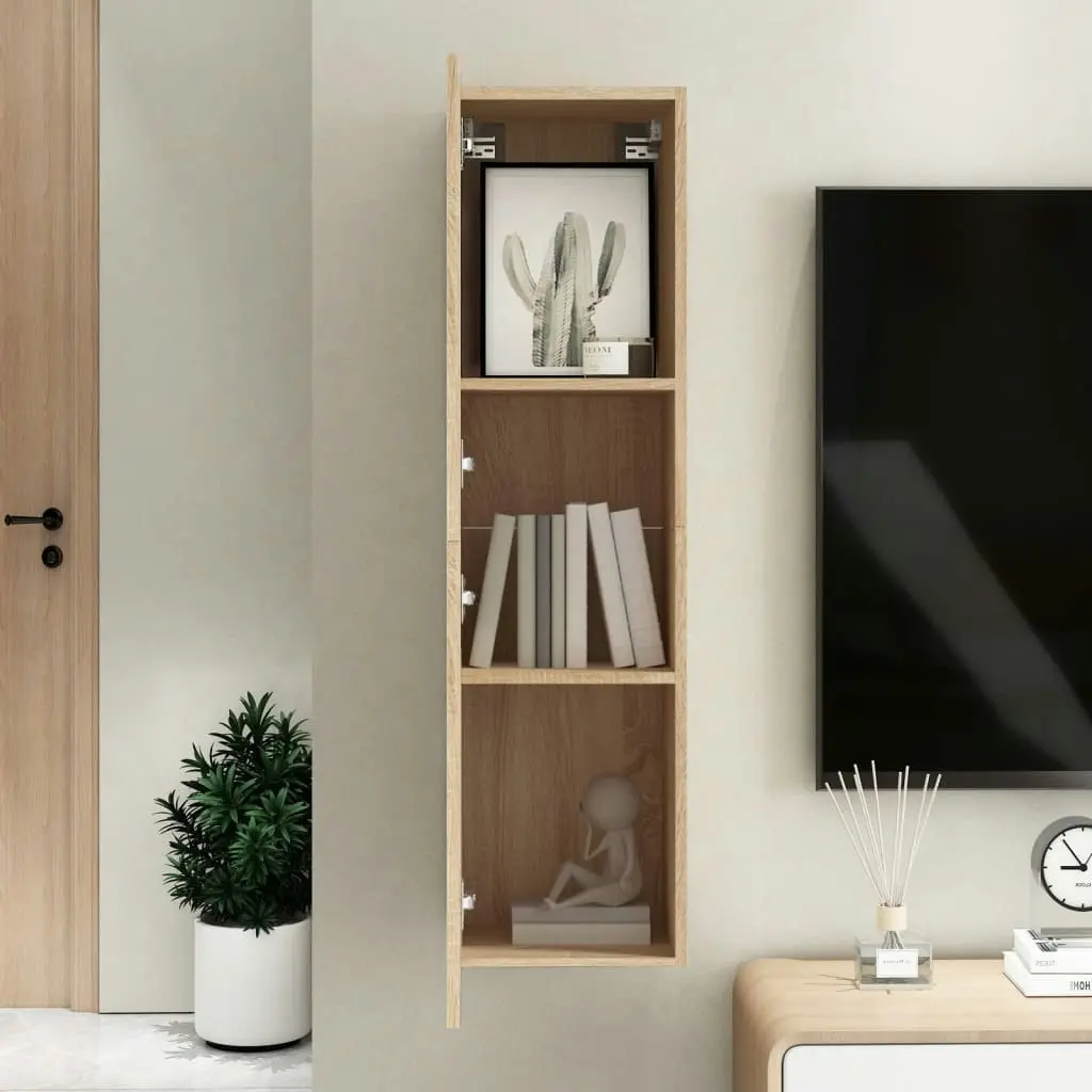 TV Cabinet Sonoma Oak 30.5x30x110 cm Engineered Wood 803368