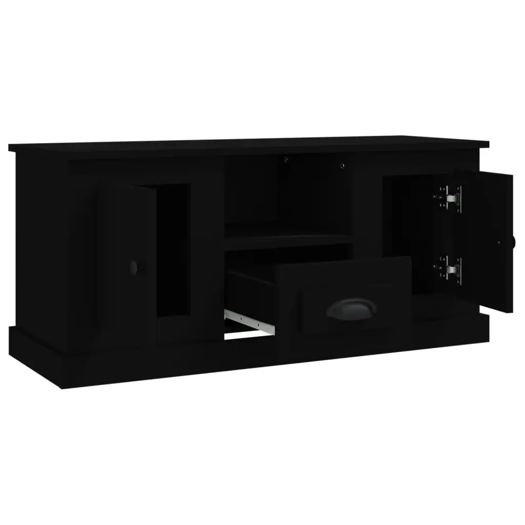 TV Cabinet Black 100x35.5x45 cm Engineered Wood 816457