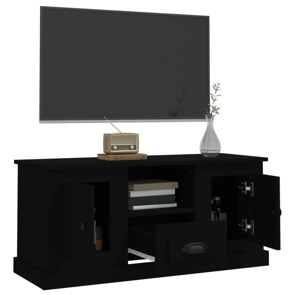 TV Cabinet Black 100x35.5x45 cm Engineered Wood 816457