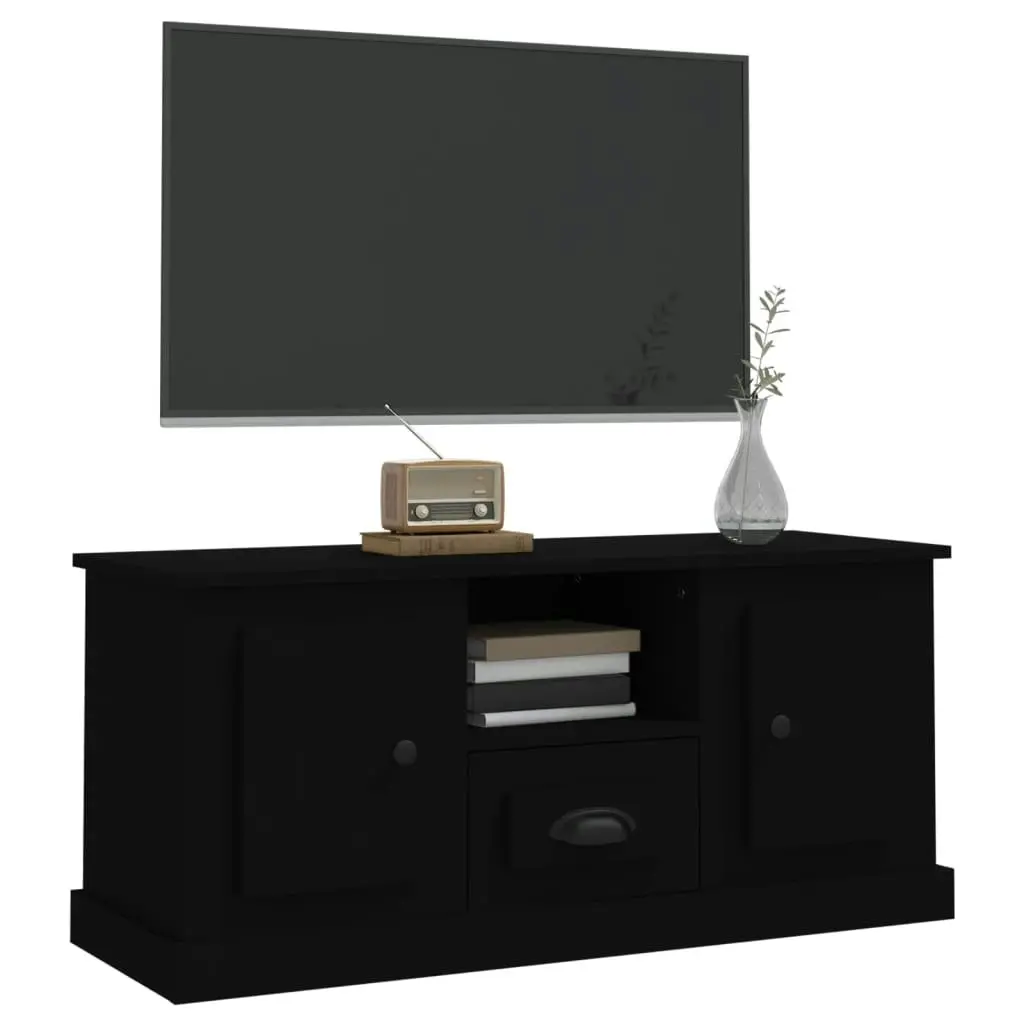 TV Cabinet Black 100x35.5x45 cm Engineered Wood 816457