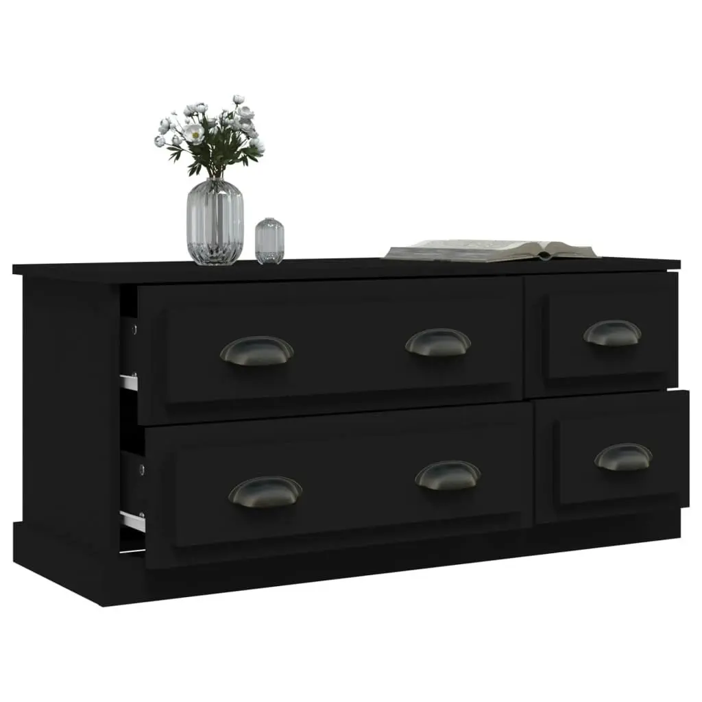 TV Cabinet Black 100x35.5x45 cm Engineered Wood 816449