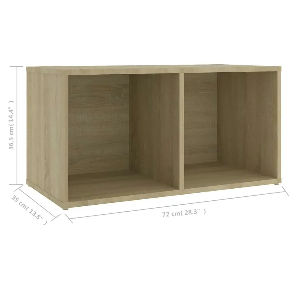 TV Cabinet Sonoma Oak 72x35x36.5 cm Engineered Wood 805528