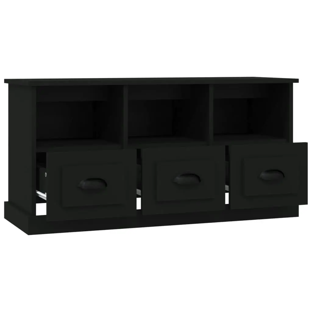 TV Cabinet Black 100x35x50 cm Engineered Wood 816289