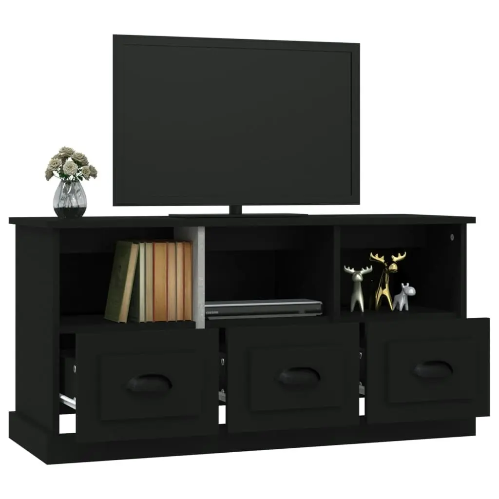 TV Cabinet Black 100x35x50 cm Engineered Wood 816289