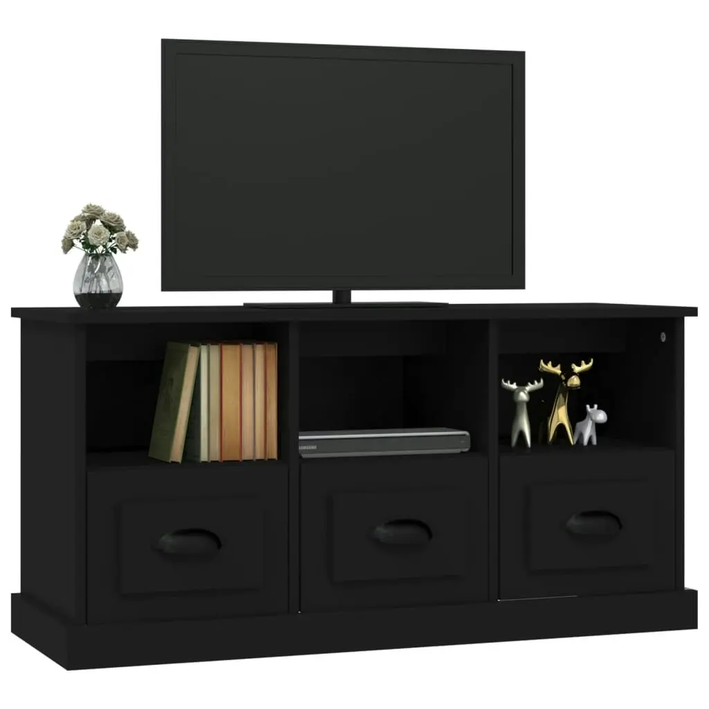 TV Cabinet Black 100x35x50 cm Engineered Wood 816289