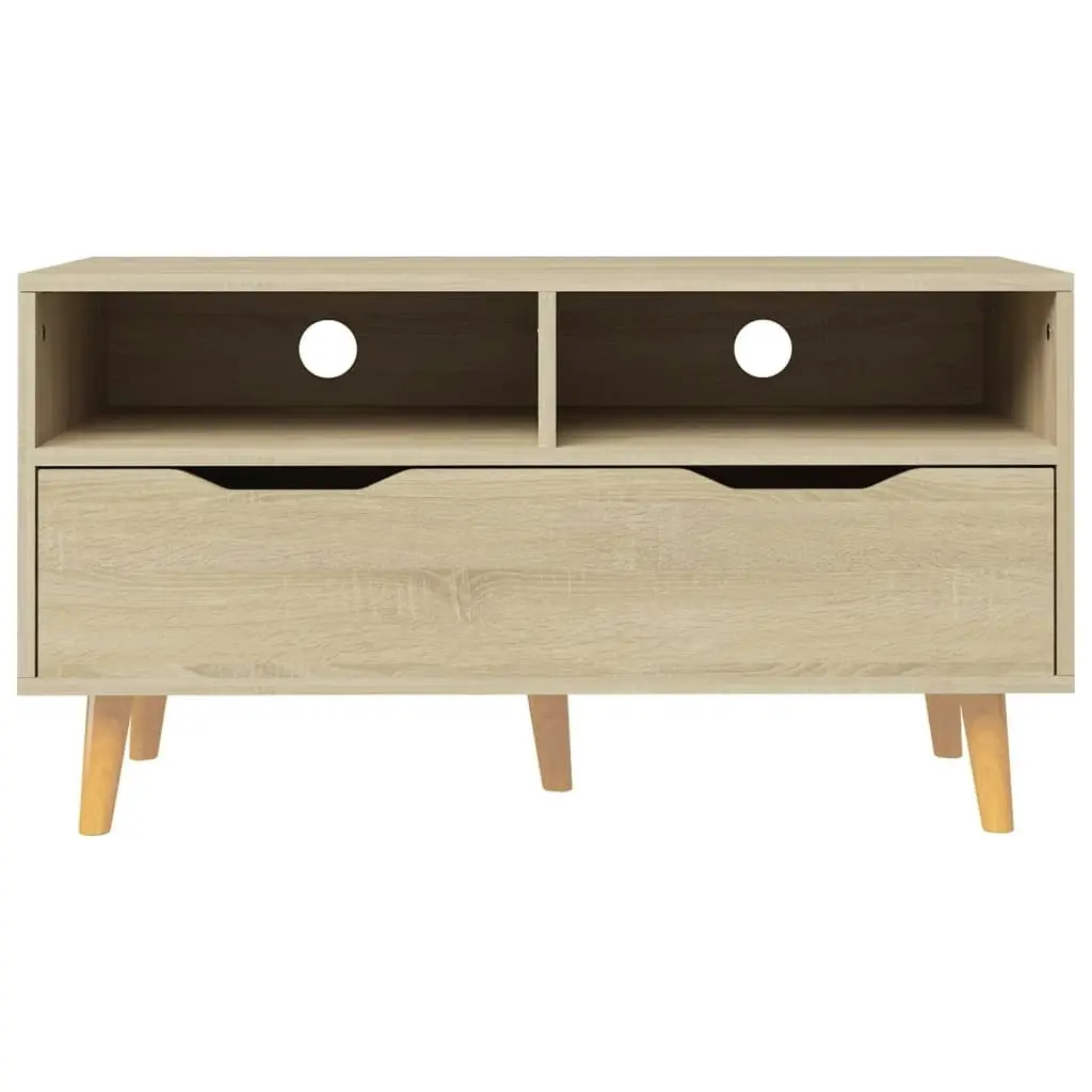 TV Cabinet Sonoma Oak 90x40x48.5 cm Engineered Wood 326780