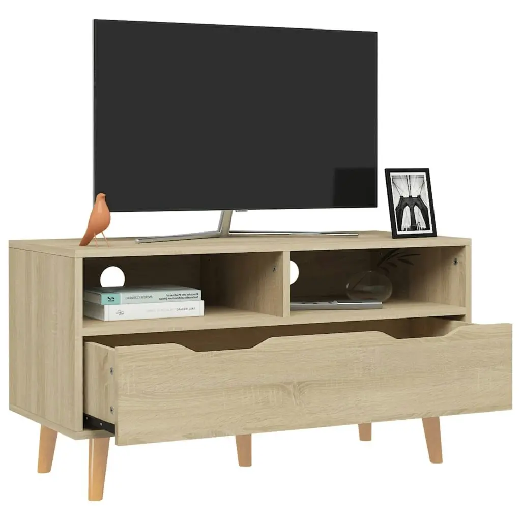 TV Cabinet Sonoma Oak 90x40x48.5 cm Engineered Wood 326780