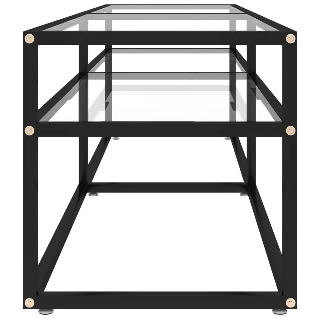 TV Cabinet Transparent 160x40x40.5 cm Tempered Glass 331718