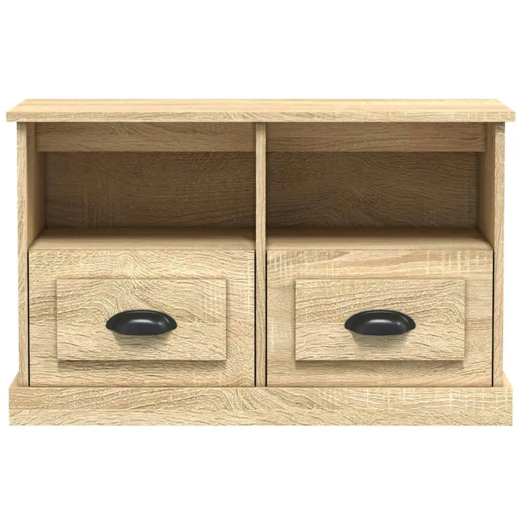 TV Cabinet Sonoma Oak 80x35x50 cm Engineered Wood 816283