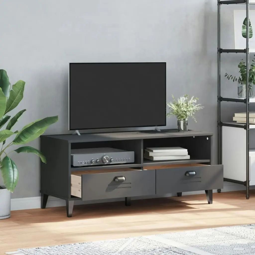 TV Cabinet VIKEN Anthracite Grey Engineered Wood 374931