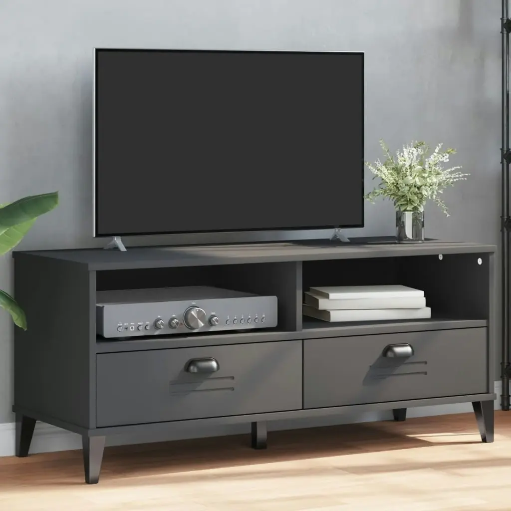 TV Cabinet VIKEN Anthracite Grey Engineered Wood 374931