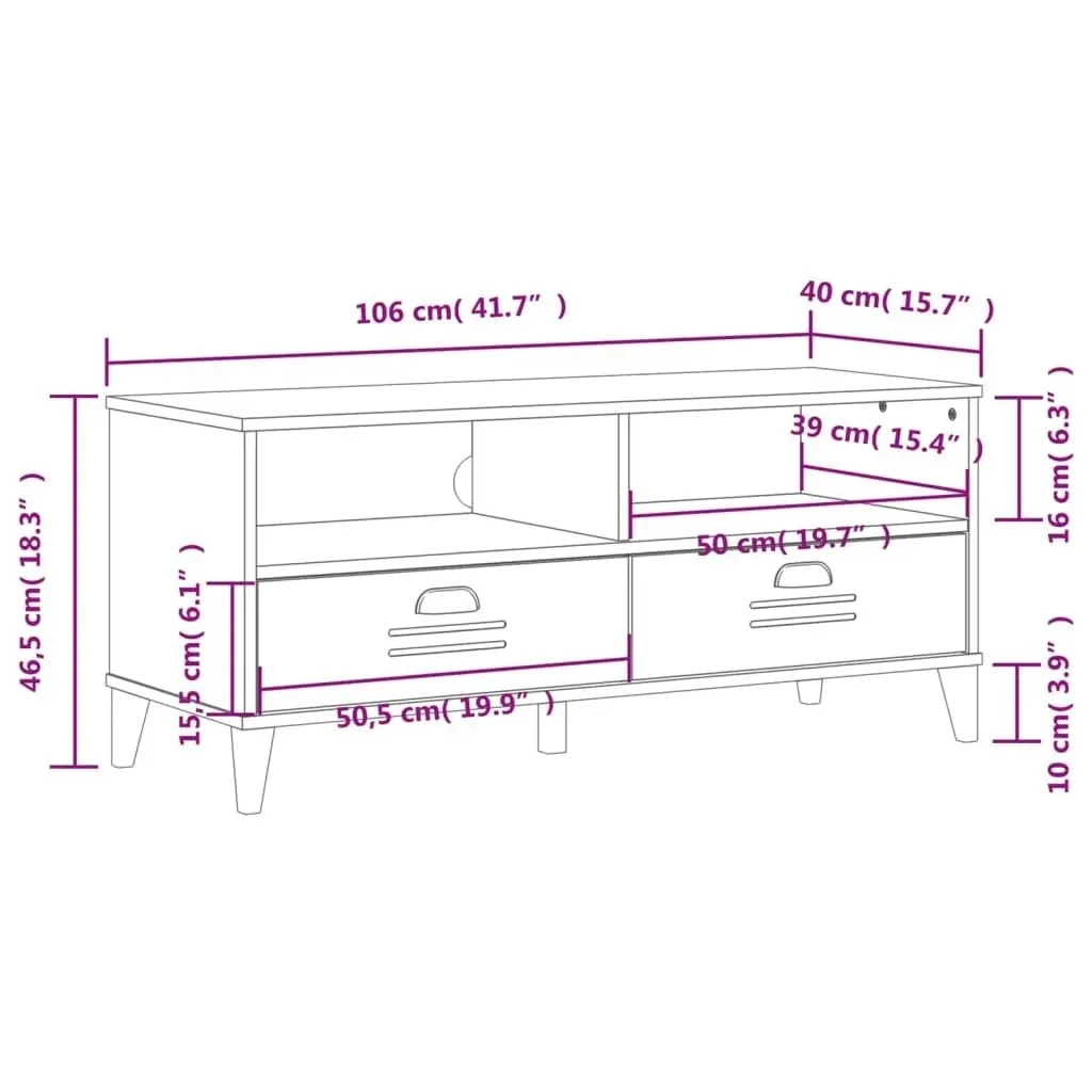 TV Cabinet VIKEN Anthracite Grey Engineered Wood 374931