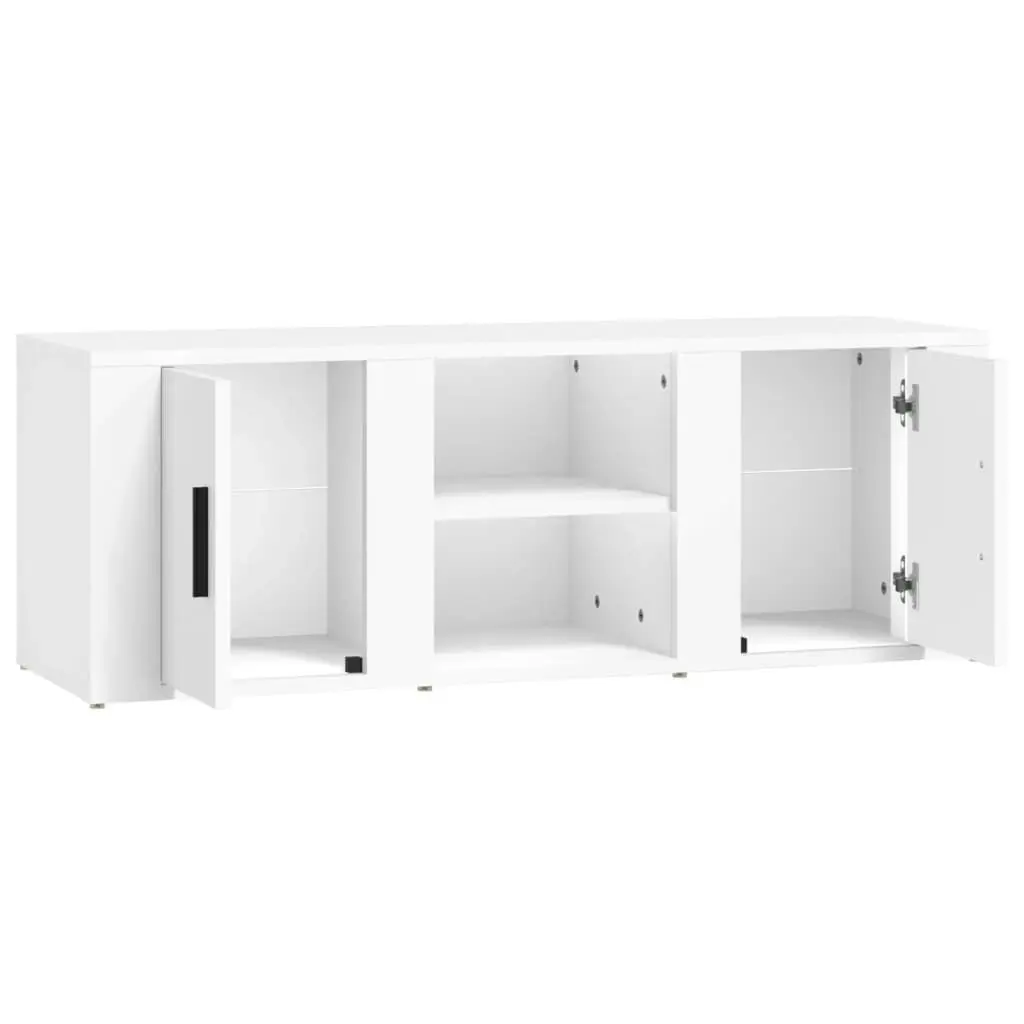 TV Cabinet White 100x31.5x35 cm Engineered Wood 819428