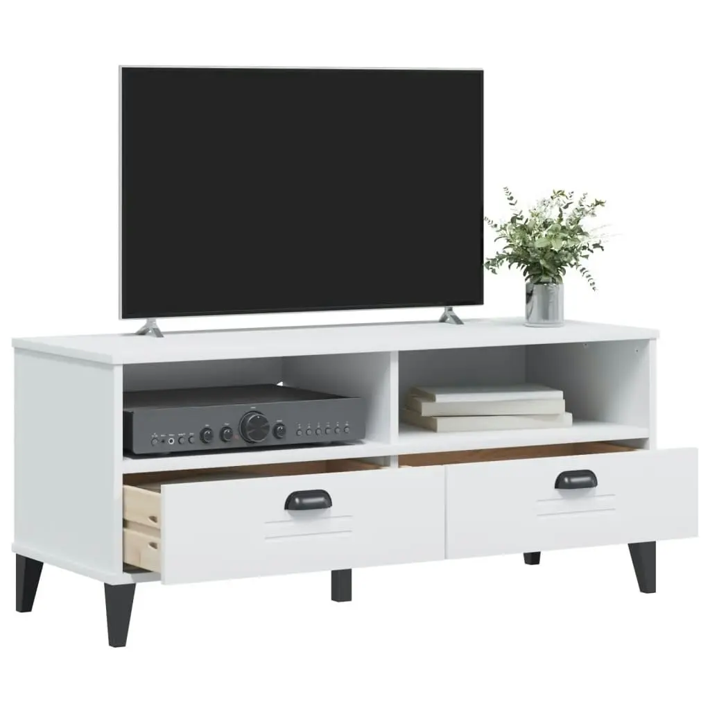 TV Cabinet VIKEN White Engineered Wood 374929