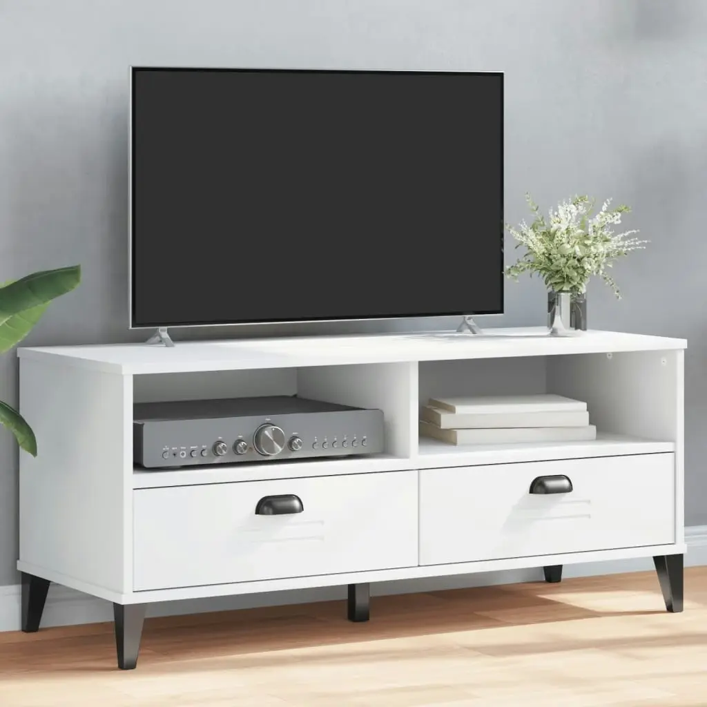 TV Cabinet VIKEN White Engineered Wood 374929