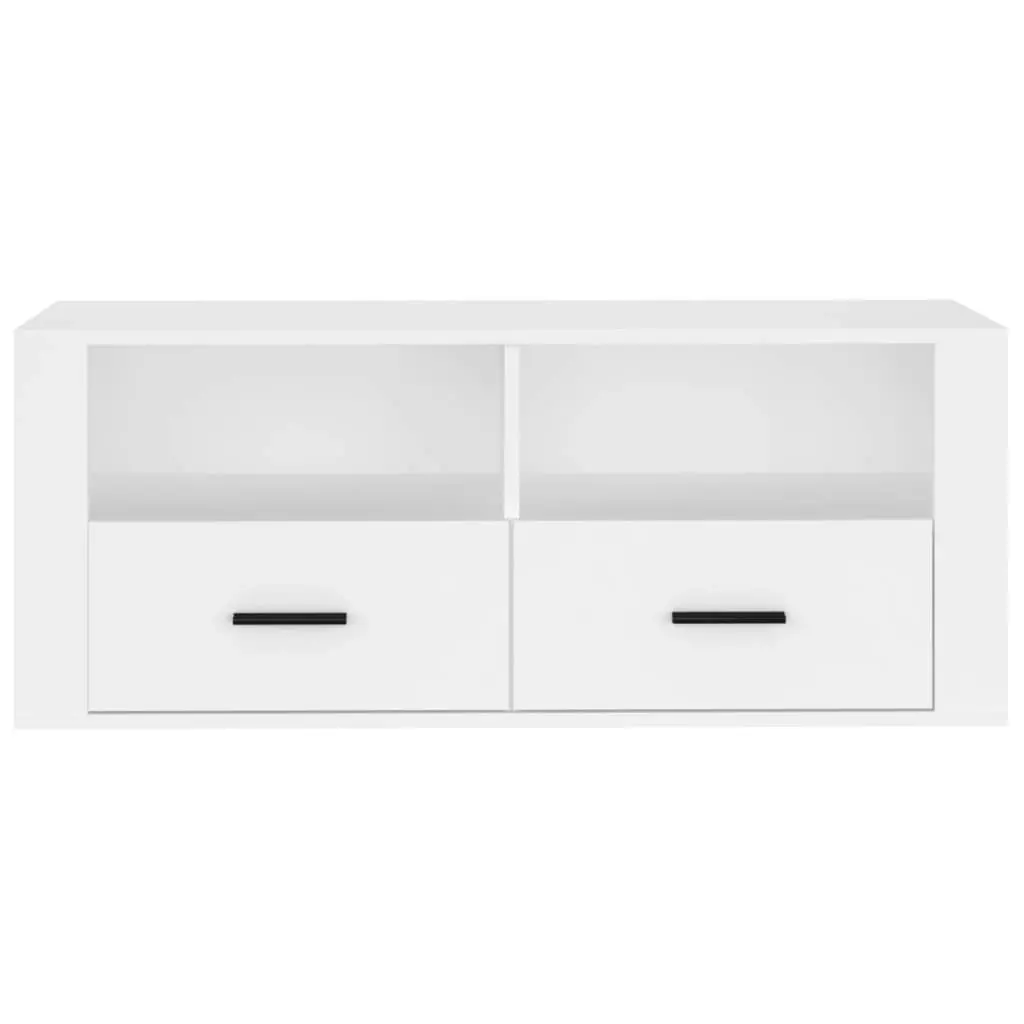 TV Cabinet White 100x35x40 cm Engineered Wood 816808