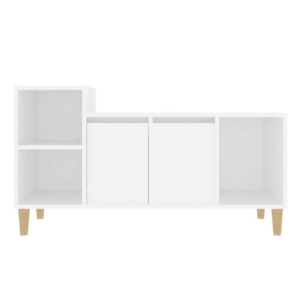 TV Cabinet White 100x35x55 cm Engineered Wood 821172