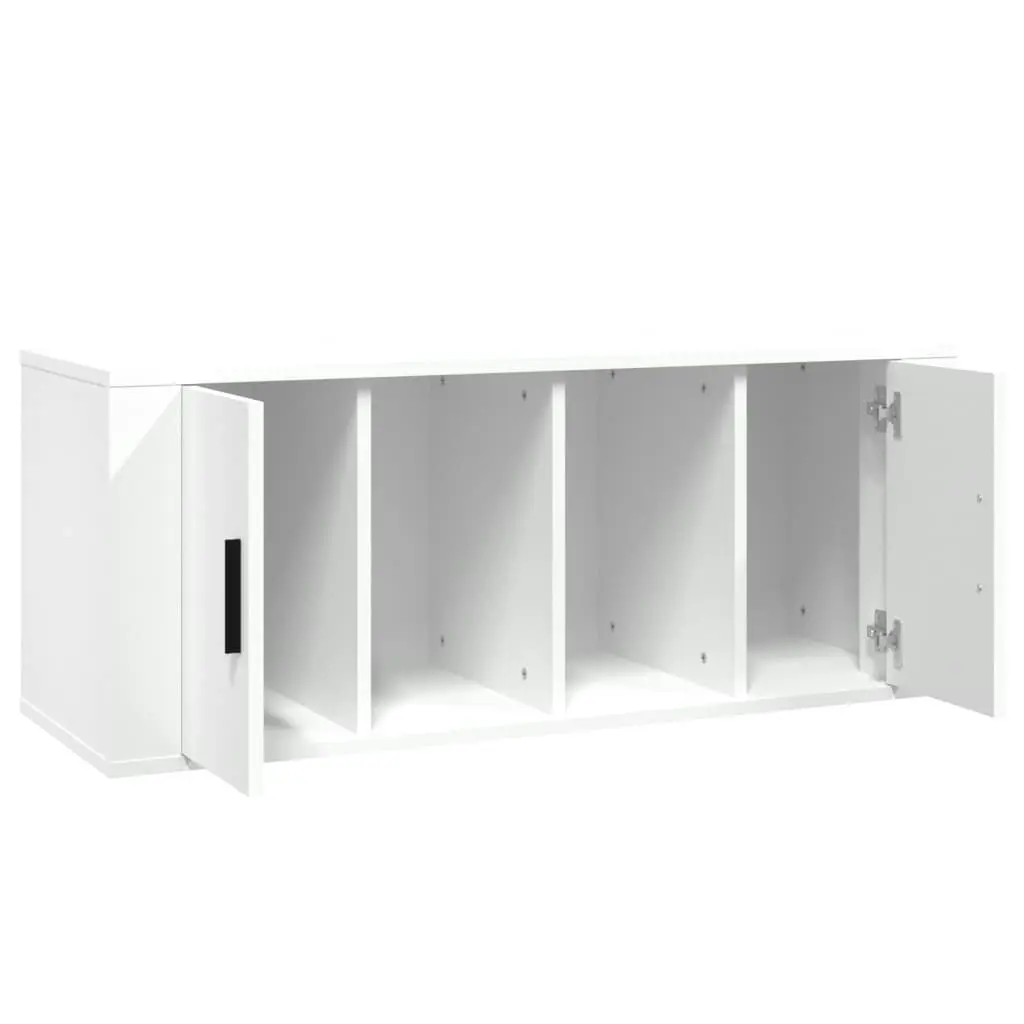 TV Cabinet White 100x35x40 cm Engineered Wood 816800