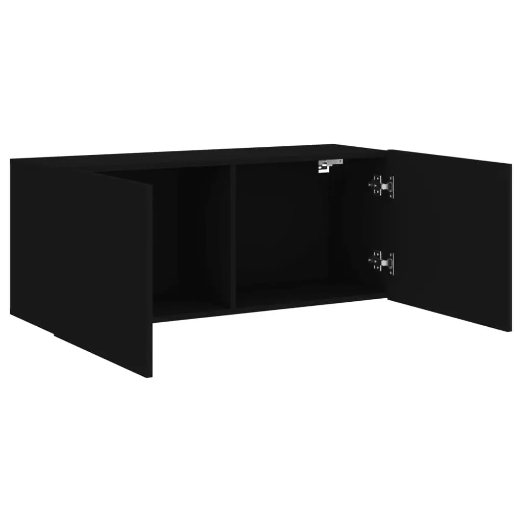 TV Cabinet Wall-mounted Black 100x30x41 cm 836967