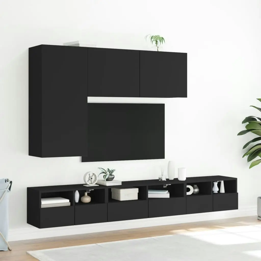 TV Cabinet Wall-mounted Black 100x30x41 cm 836967