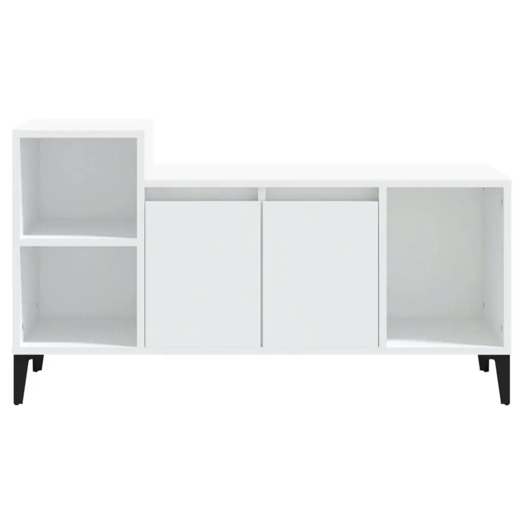 TV Cabinet White 100x35x55 cm Engineered Wood 821180