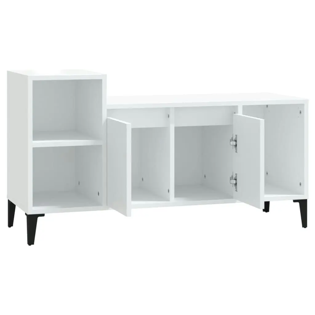 TV Cabinet White 100x35x55 cm Engineered Wood 821180