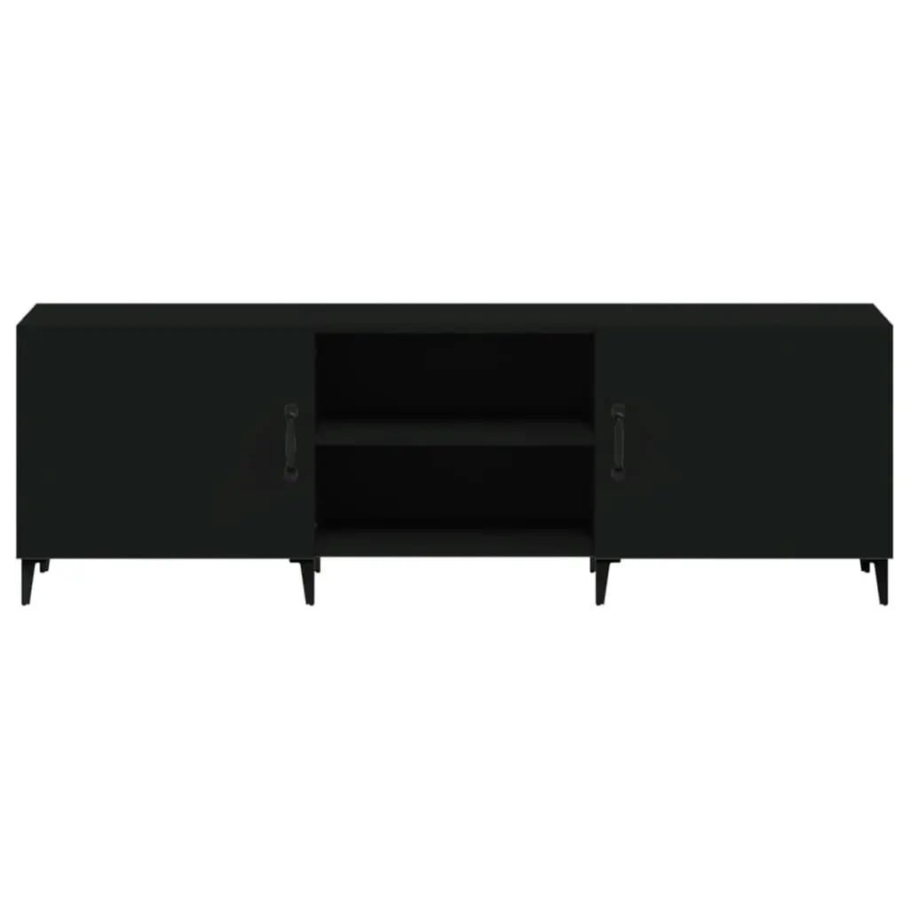 TV Cabinet Black 150x30x50 cm Engineered Wood 812628