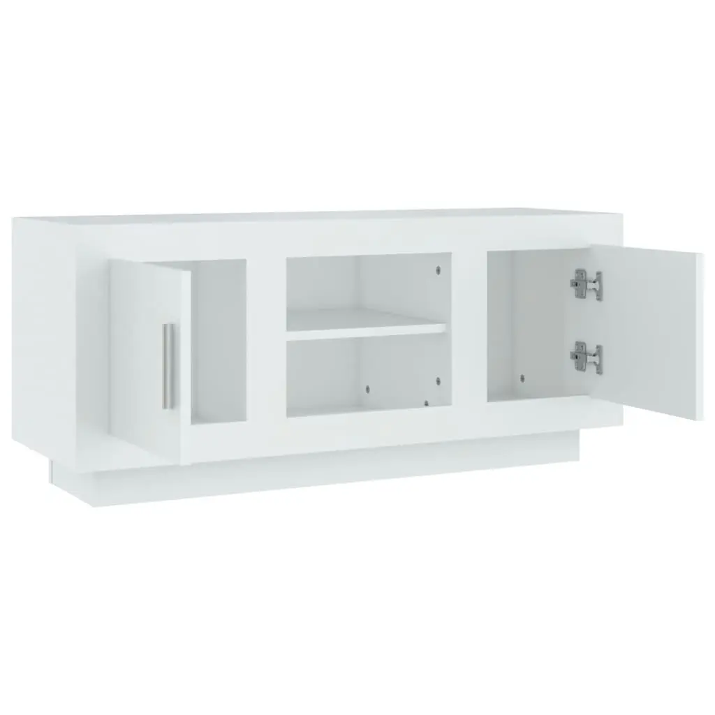 TV Cabinet White 102x35x45 cm Engineered Wood 811790