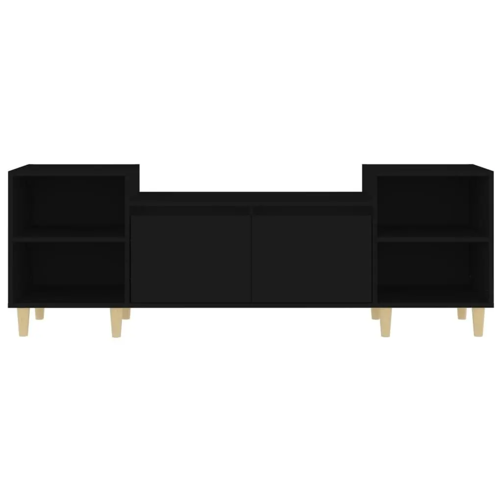 TV Cabinet Black 160x35x55 cm Engineered Wood 821189