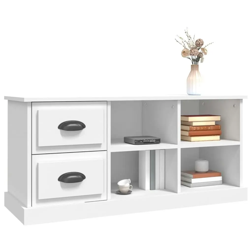 TV Cabinet White 102x35.5x47.5 cm Engineered Wood 816176