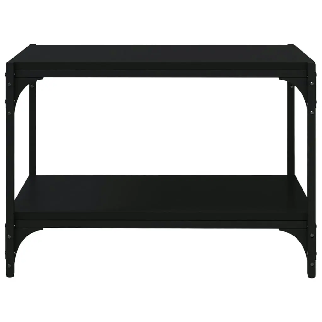 TV Cabinet Black 60x33x41 cm Engineered Wood and Steel 819317