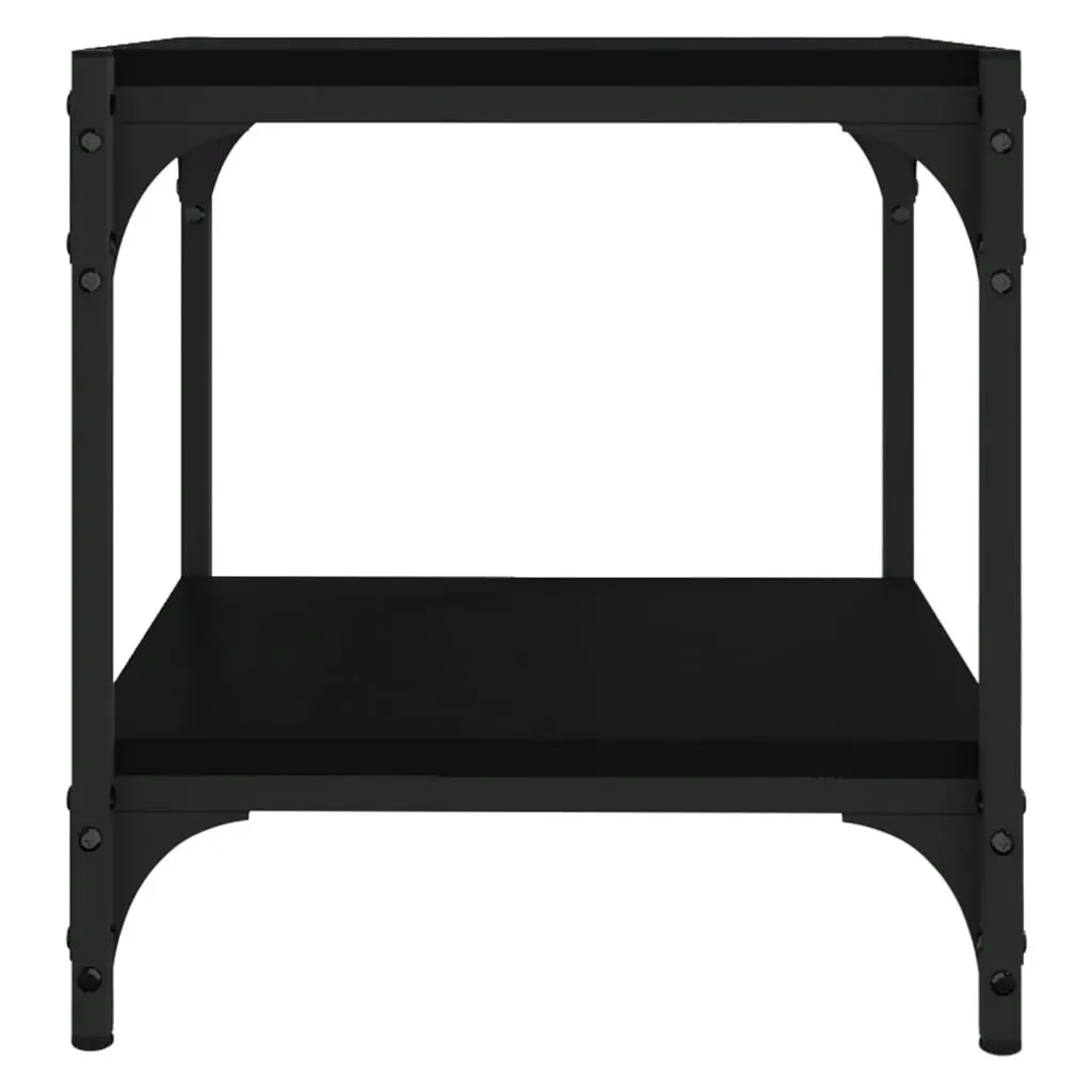 TV Cabinet Black 40x33x41 cm Engineered Wood and Steel 819302