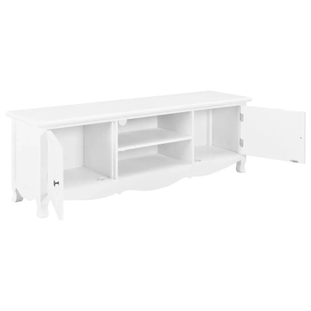 TV Cabinet White 120x30x40 cm Wood 249888