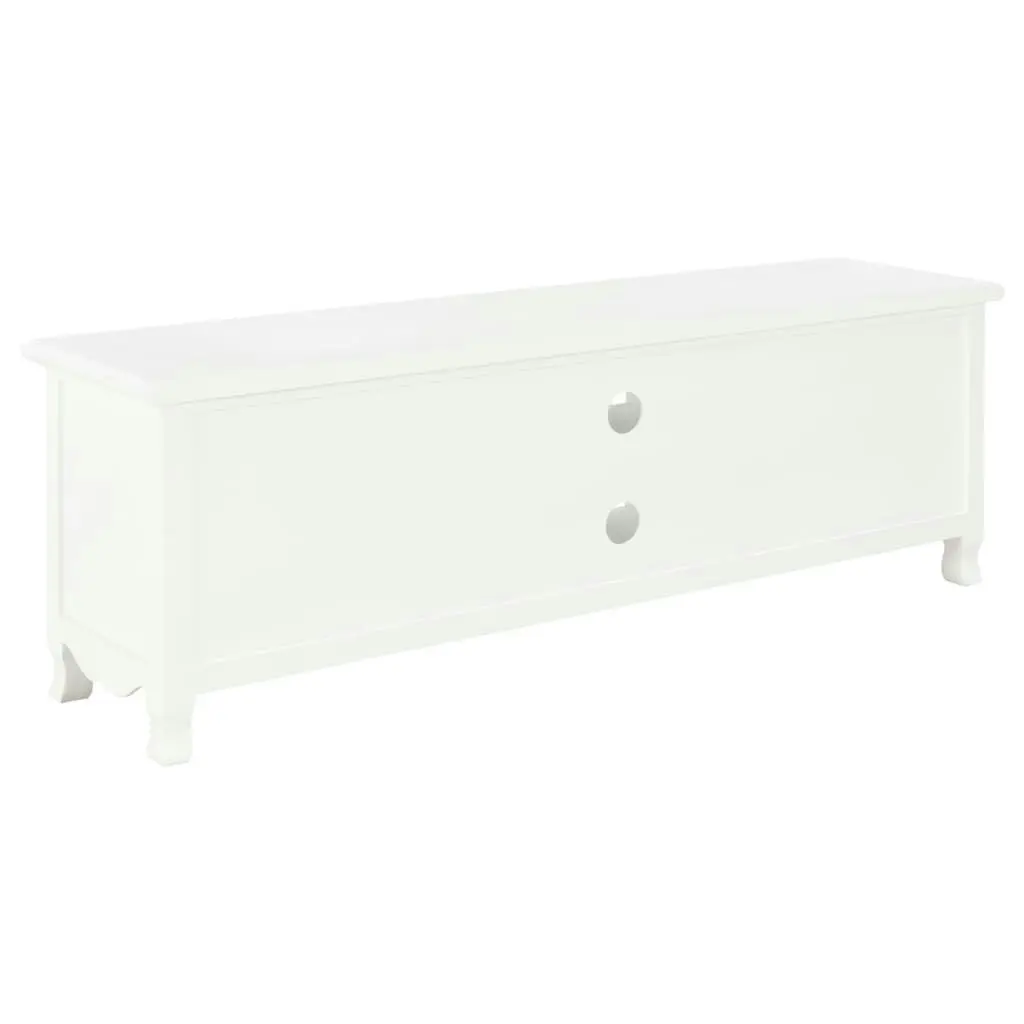 TV Cabinet White 120x30x40 cm Wood 249888