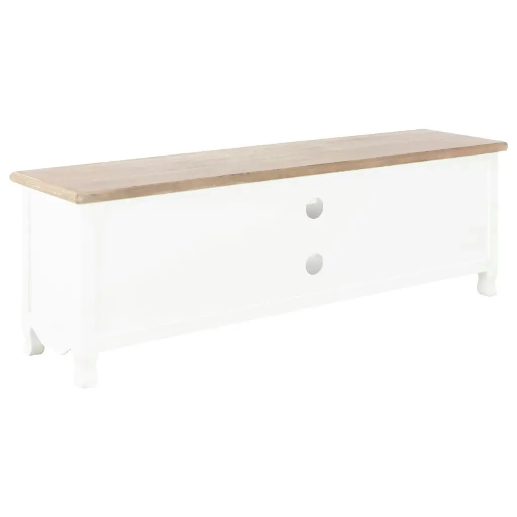 TV Cabinet White 120x30x40 cm Wood 249889