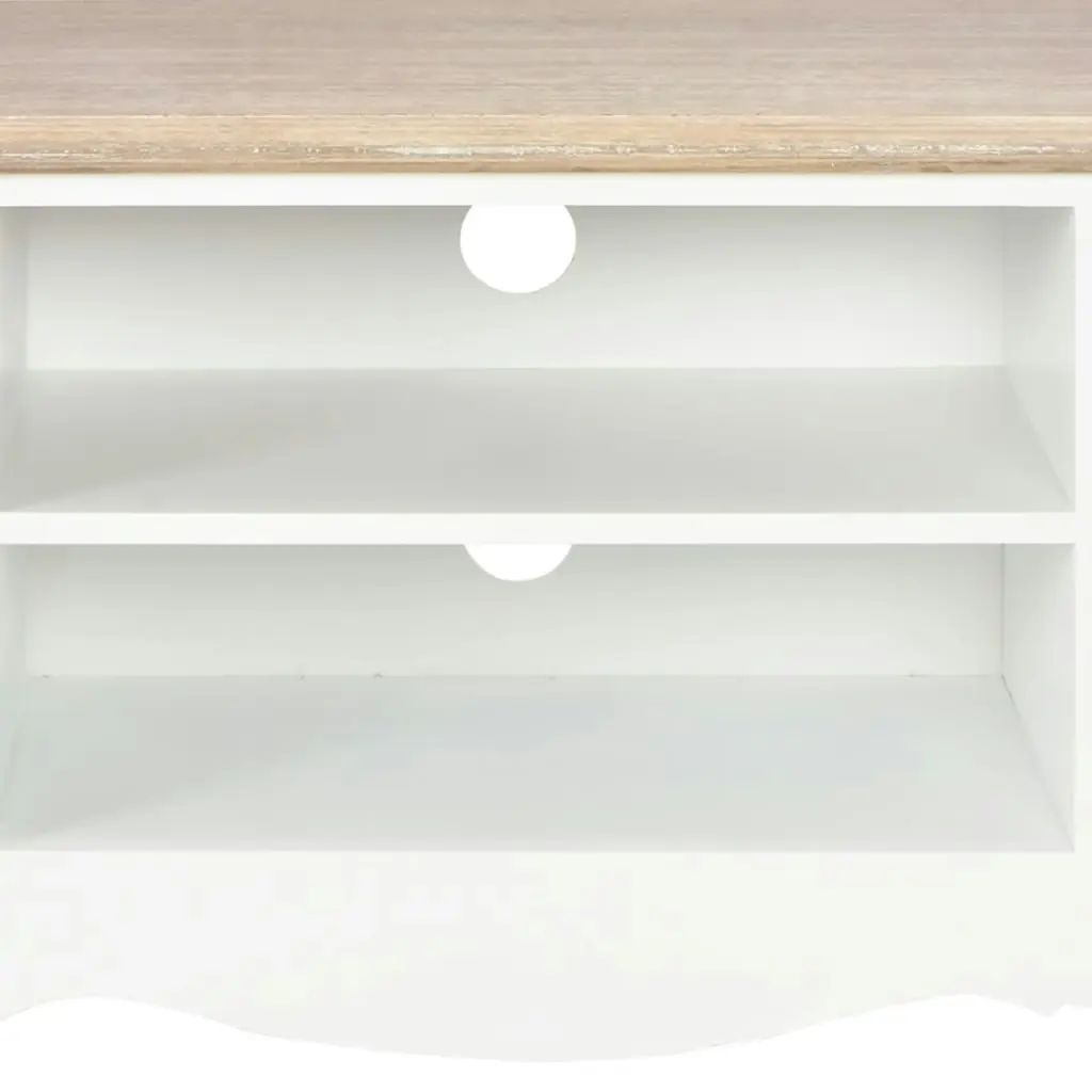 TV Cabinet White 120x30x40 cm Wood 249889