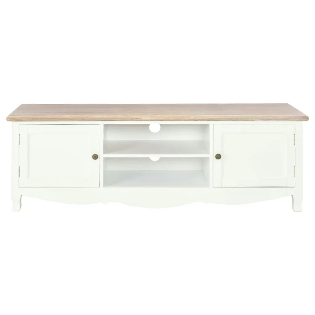 TV Cabinet White 120x30x40 cm Wood 249889