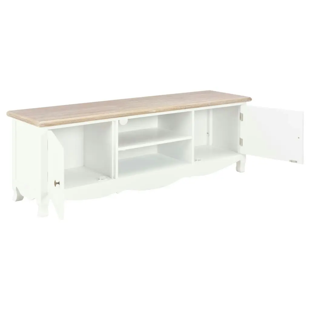 TV Cabinet White 120x30x40 cm Wood 249889