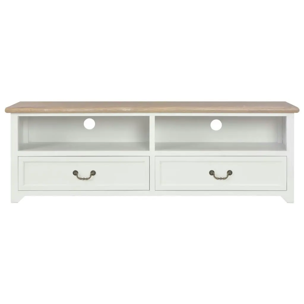 TV Cabinet White 120x30x40 cm Wood 249906