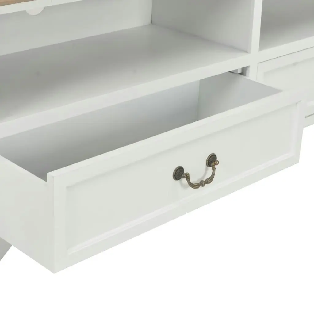 TV Cabinet White 120x30x40 cm Wood 249906