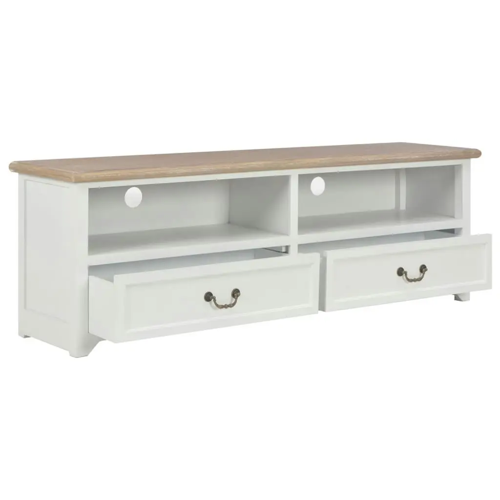 TV Cabinet White 120x30x40 cm Wood 249906