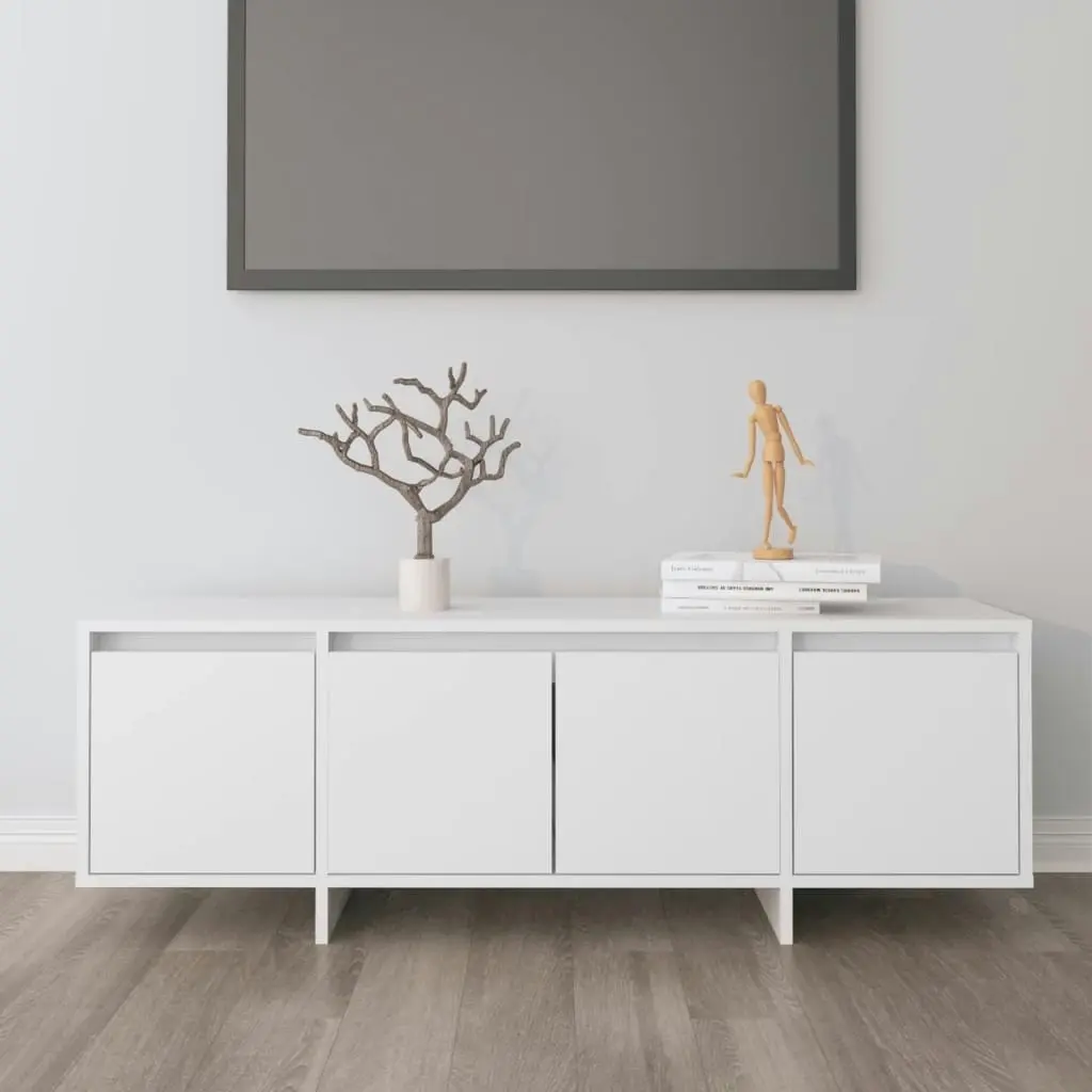 TV Cabinet White 120x30x40.5 cm Engineered Wood 809575