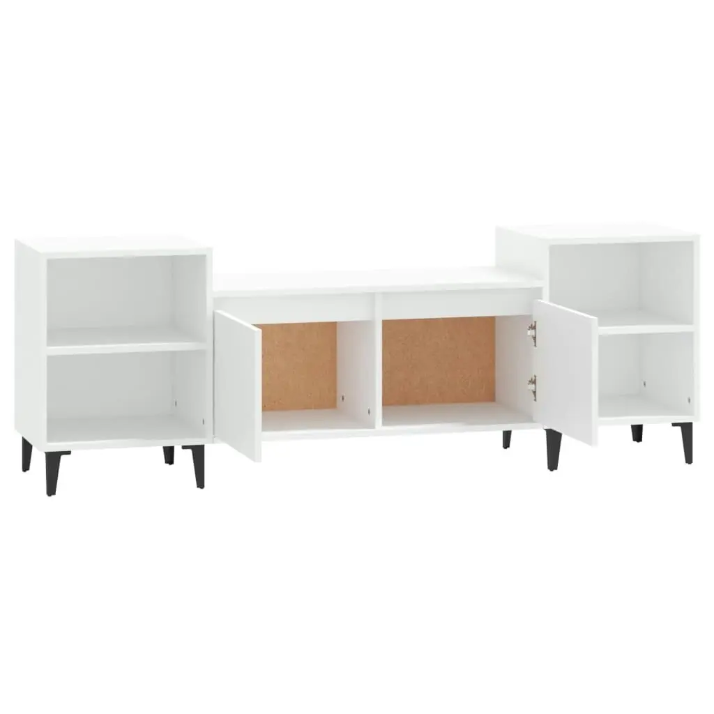 TV Cabinet White 160x35x55 cm Engineered Wood 821196