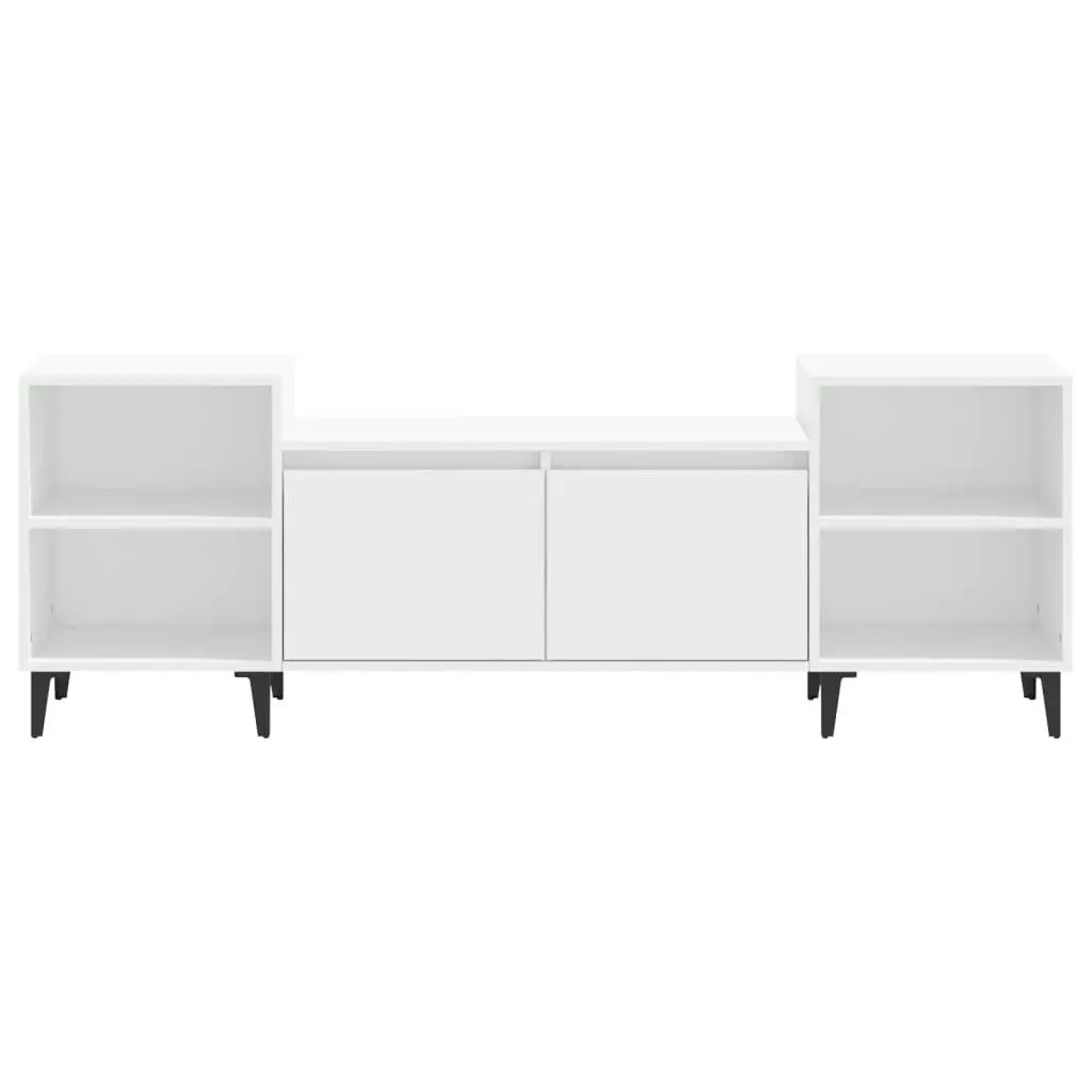 TV Cabinet White 160x35x55 cm Engineered Wood 821196