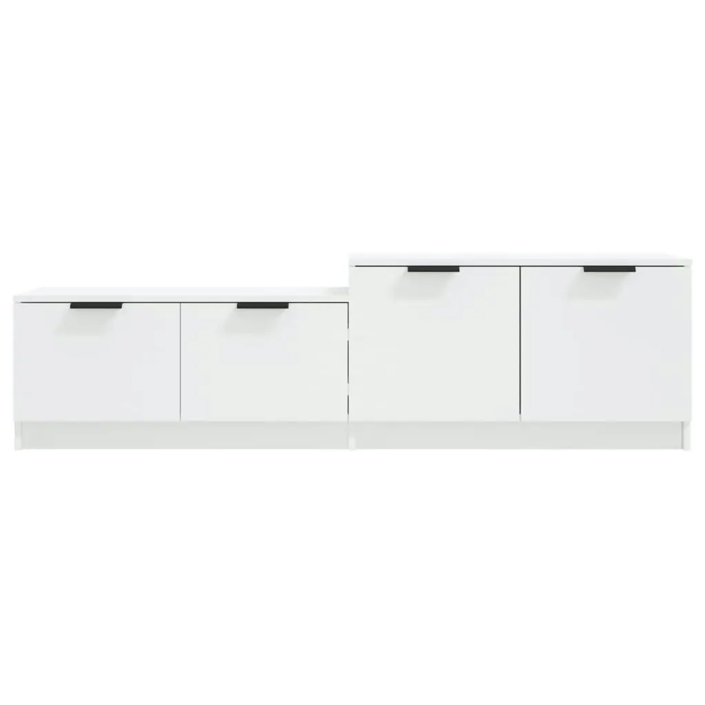 TV Cabinet White 158.5x36x45 cm Engineered Wood 811484