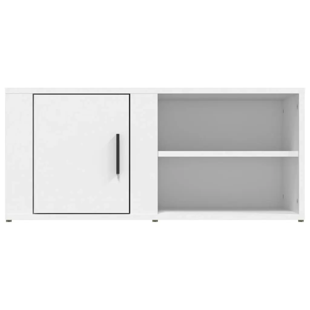 TV Cabinet White 80x31.5x36 cm Engineered Wood 819436