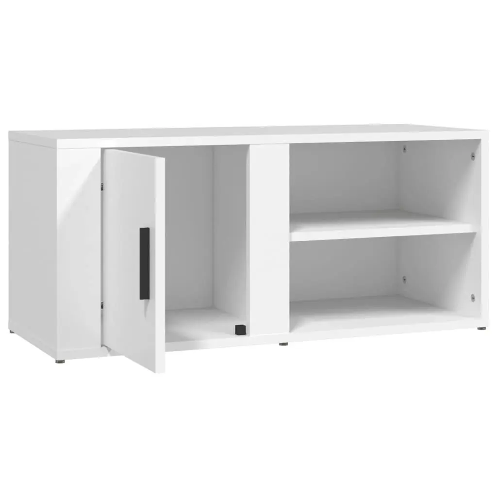 TV Cabinet White 80x31.5x36 cm Engineered Wood 819436