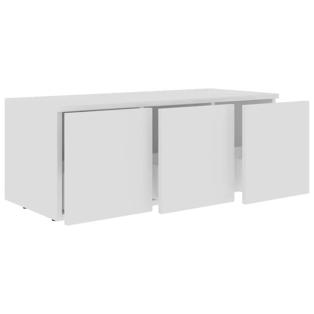 TV Cabinet White 80x34x30 cm Engineered Wood 801859